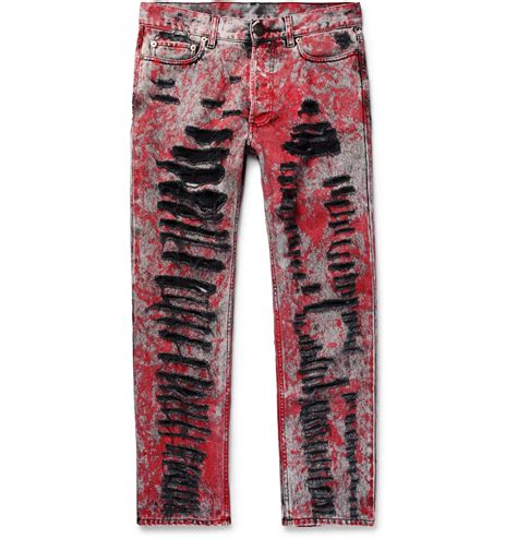 gucci jeans skinny|Gucci distressed jeans.